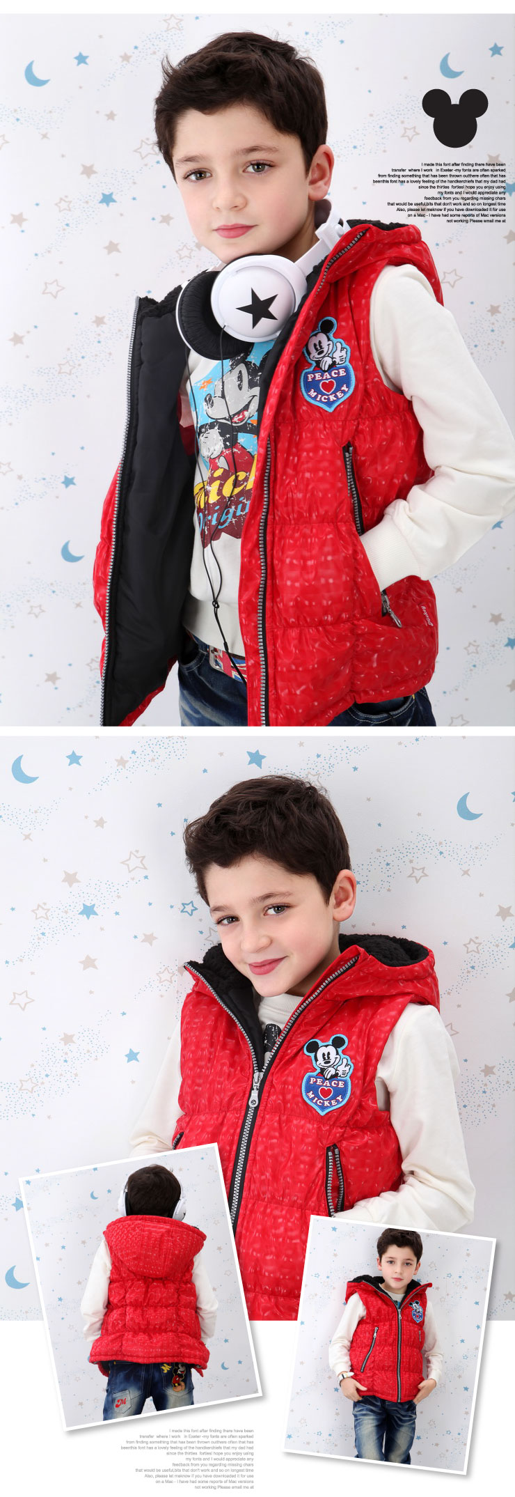 绿盒子GREENBOX迪士尼系列<em>男童</em>大<em>红马甲</em>K