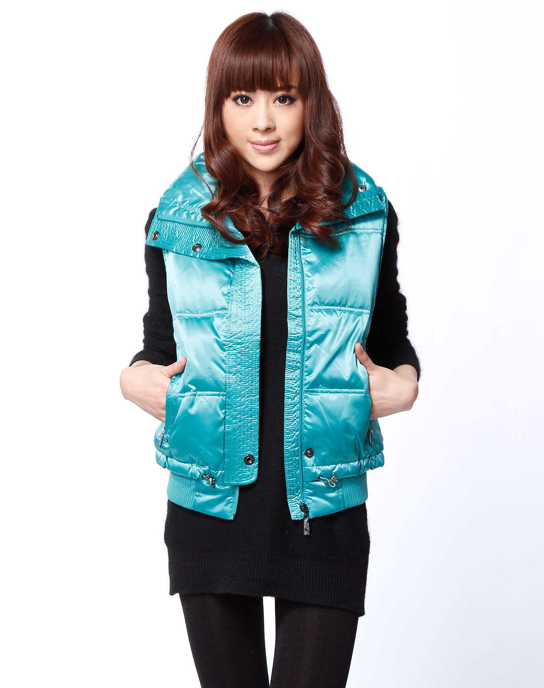 冬季羽绒马夹搭配女