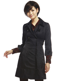 女款藏青色大衣NW9SR103023