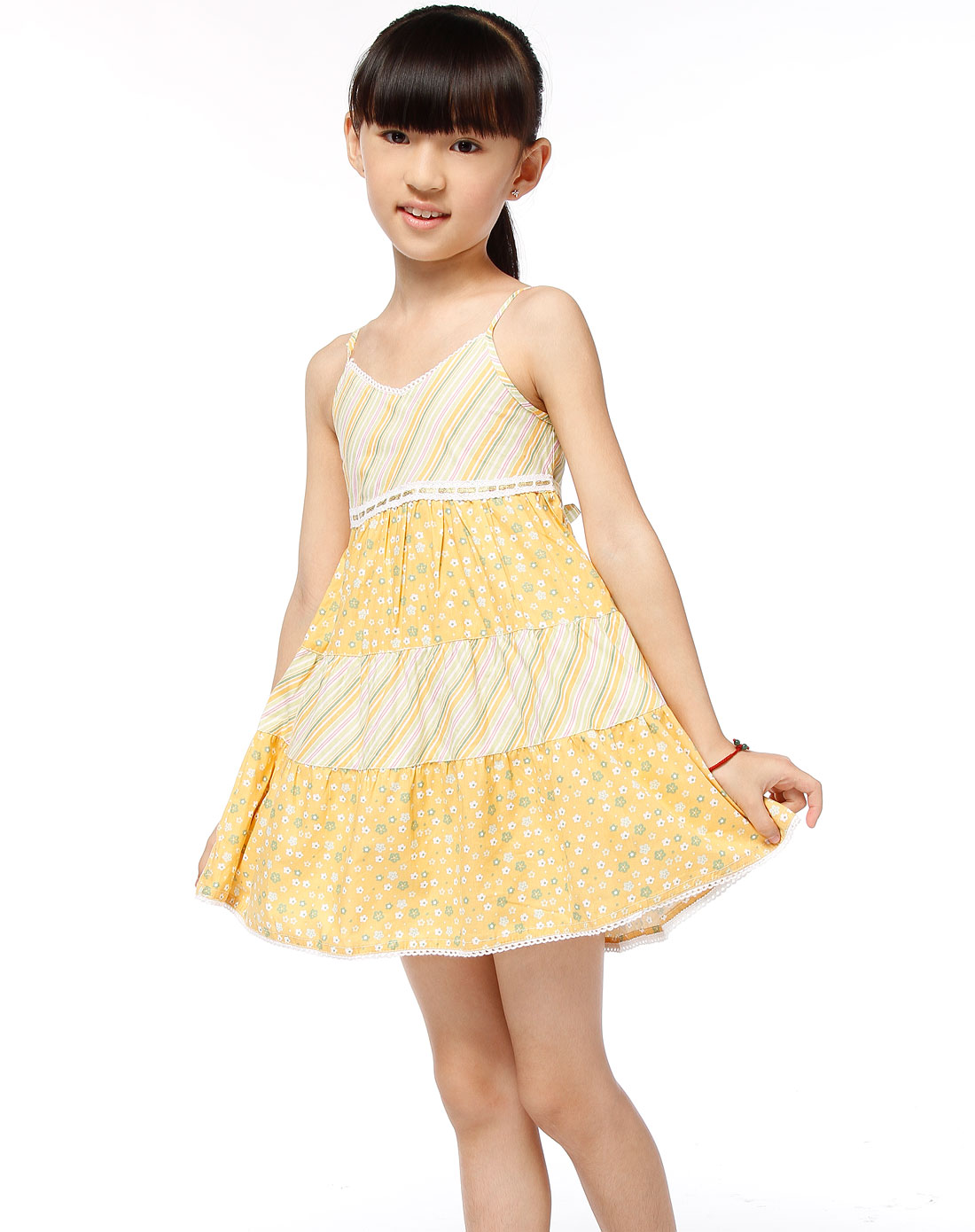 <em>女童</em>吊带小碎花连衣中裤子牛仔<em>连衣裤</em> _经验分