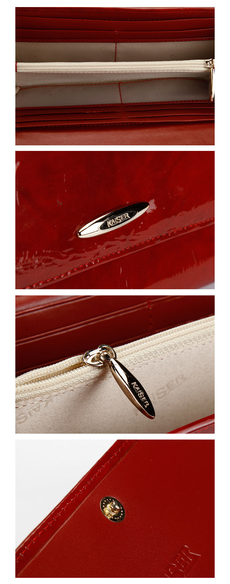 <em>凯撒KAISER女装专场</em>红色时尚高贵长款钱包 价