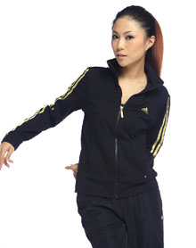 女款黑色3s knit ttop st训练系列休闲外套E69277