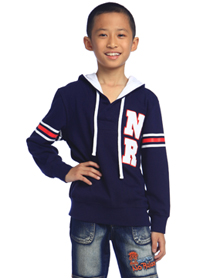 男童藏青色帽衫N09FN4U06