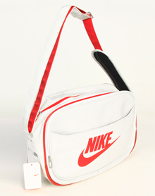 耐克NIKE中性白色PU小肩背包BA2382-116