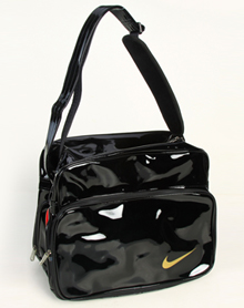 耐克NIKE中性黑色PU棒球肩背包BA2432-073