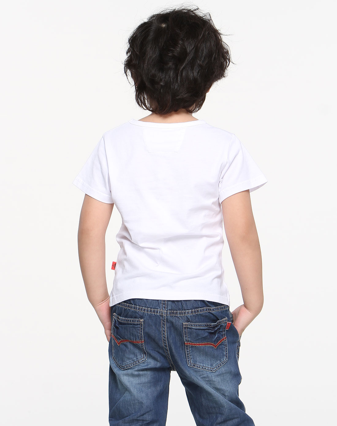 男童白色绿白T101图案衫-唯品会Pad版