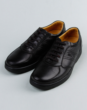 诺贝达男款黑色皮鞋