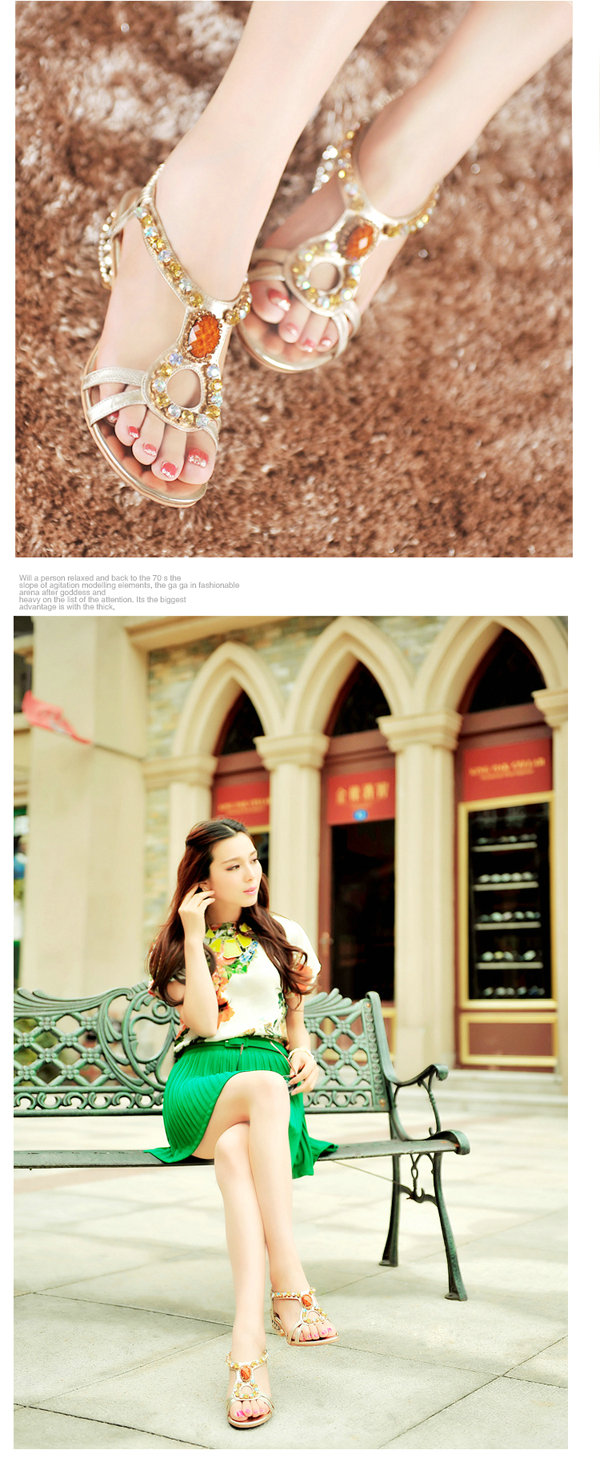 瑞.思皮尔<em>Rspier</em>粗跟羊皮女凉鞋<em>女鞋</em>中跟罗马