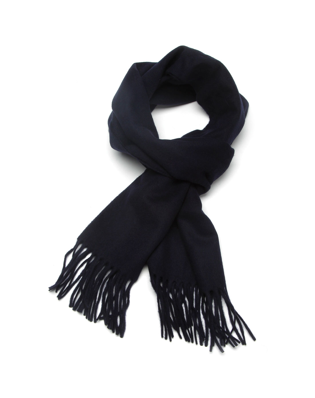 围巾&帽子专场moschino 黑蓝色绣毛线围巾