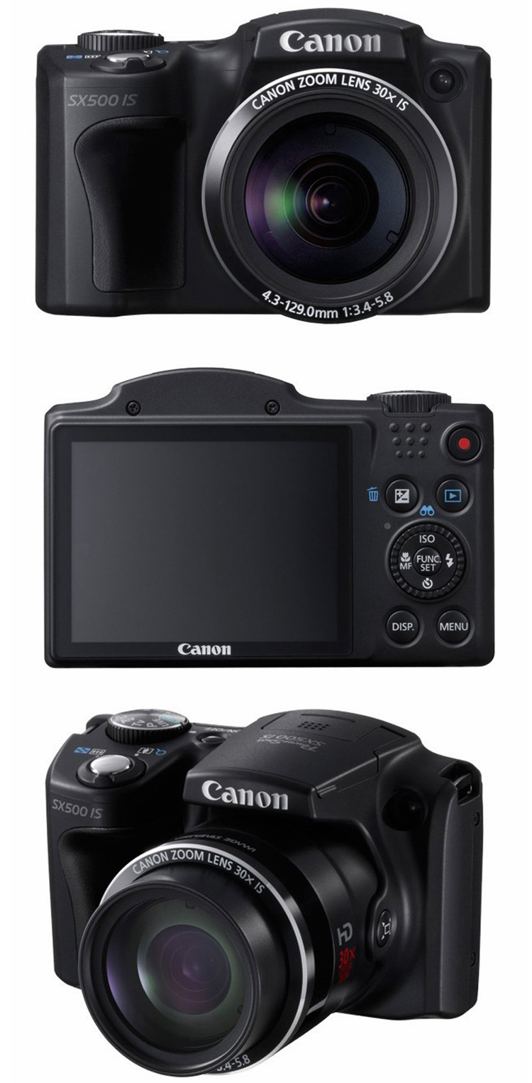 佳能canon powershot sx500数码相机(黑色)