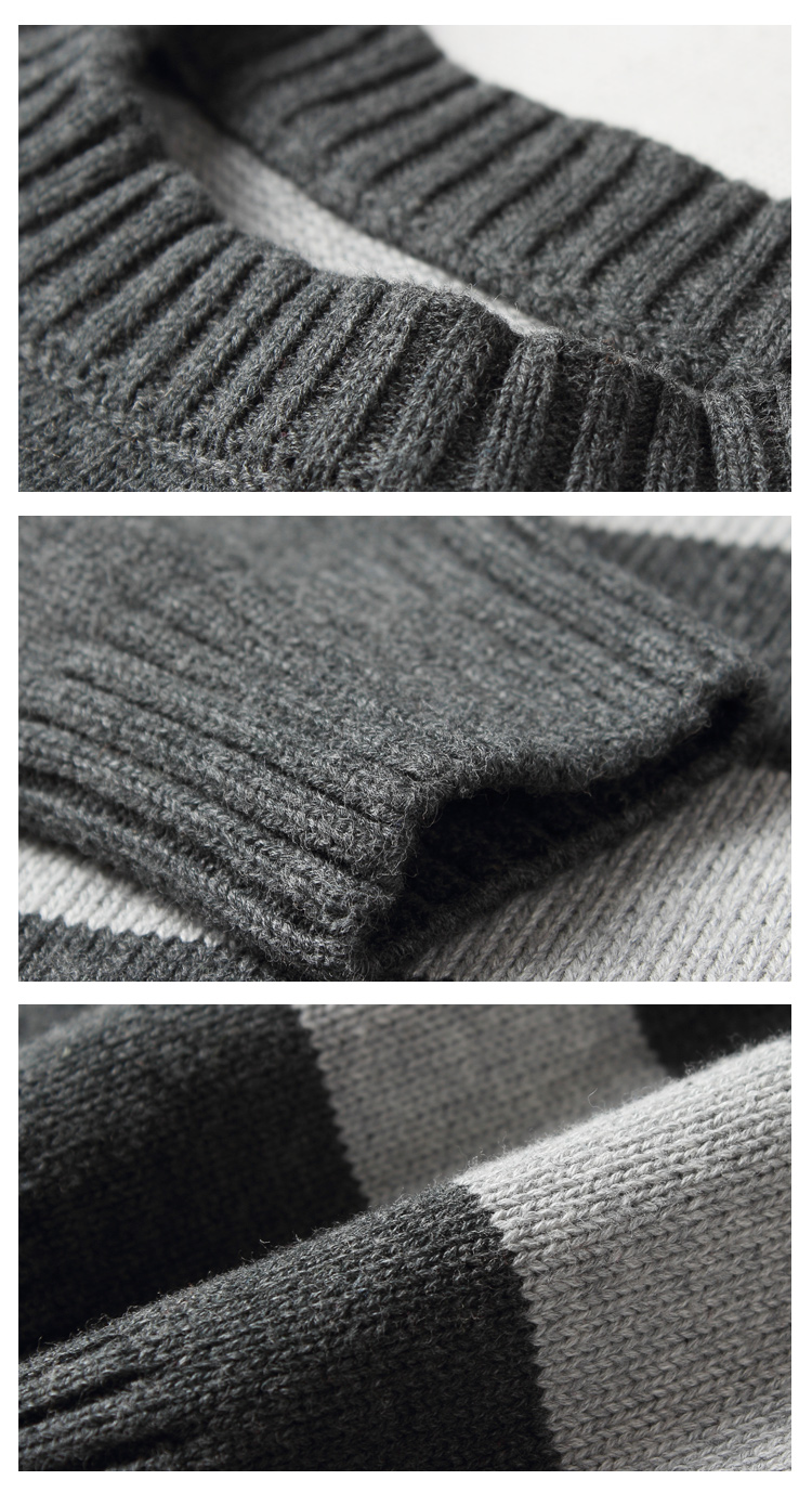 男童深花灰毛衣